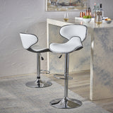 Bentham Modern Adjustable Height 24"-32" Swivel Barstool (Set of 2) - NH780803