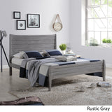 Rustic Wooden Queen Platform Bed - NH725903