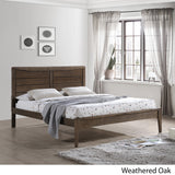 Rustic Wooden Queen Platform Bed - NH335903