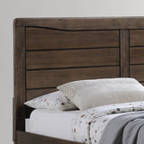 Rustic Wooden Queen Platform Bed - NH335903