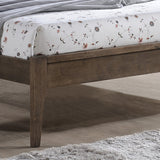 Rustic Wooden Queen Platform Bed - NH335903