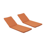 Outdoor Fabric Chaise Lounge Cushion (Set of 2) - NH387903