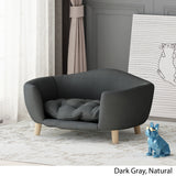 Mid Century Small Plush Pet Bed - NH002903