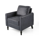 Contemporary Club Chair with Plush Microfiber Cushions - NH968803