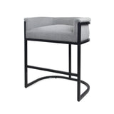 Modern Wide Bucket Upholstered Barstool - NH082603