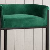 Modern Wide Bucket Upholstered Barstool - NH082603