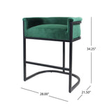 Modern Wide Bucket Upholstered Barstool - NH082603