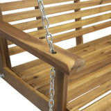 Outdoor Aacia Wood Porch Swing - NH838903