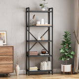 Industrial Pipe Design 5-Shelf Etagere Bookcase - NH602903