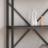 Industrial Pipe Design 5-Shelf Etagere Bookcase - NH602903