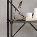 Industrial Pipe Design 4-Shelf Etagere Bookcase - NH802903