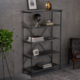 Industrial Design 4-Shelf Etagere Bookcase - NH532903