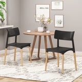 Modern Dining Chair with Beech Wood Legs (Set of 2) - NH849803