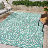 Outdoor Floral Area Rug - NH339403