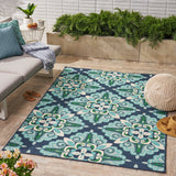 Outdoor Floral Area Rug - NH698403