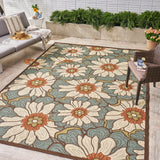 Outdoor Floral Area Rug - NH298403