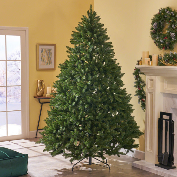 7-foot Norway Spruce Pre-Lit or Unlit Hinged Artificial Christmas Tree - NH453703