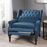 Oversized Tufted Wingback Fabric Push Back Recliner - NH242803