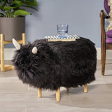 Furry Yak Ottoman - NH128503