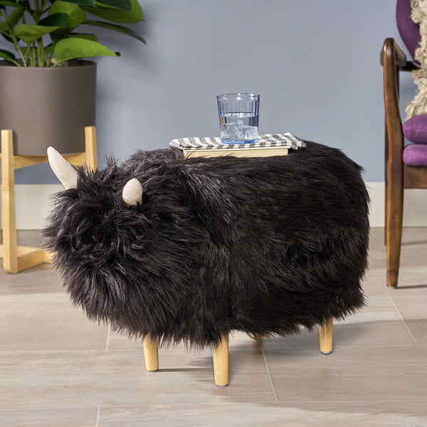 Furry Yak Ottoman - NH128503