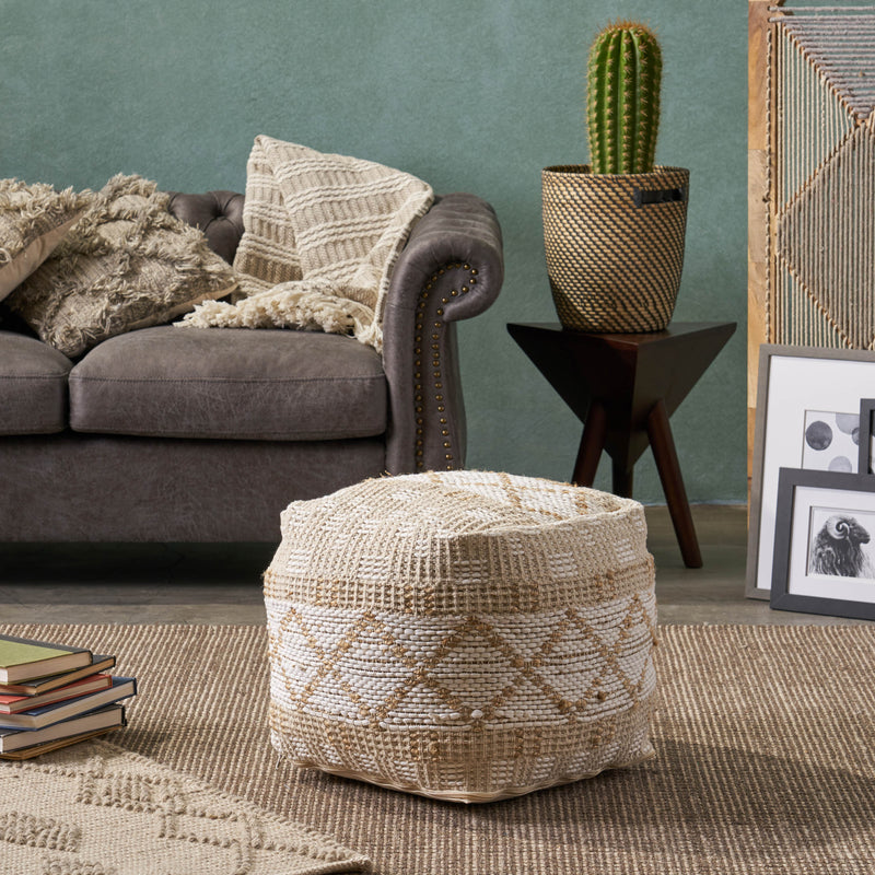 Cube Boho Square Pouf - NH126703