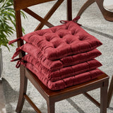 Tufted Velvet Dining Chair Cushion Pads (Set of 4) - NH188013