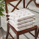 Tufted Velvet Dining Chair Cushion Pads (Set of 4) - NH188013