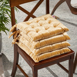 Tufted Velvet Dining Chair Cushion Pads (Set of 4) - NH188013