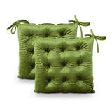 Tufted Velvet Dining Chair Cushion Pads (Set of 2) - NH578013