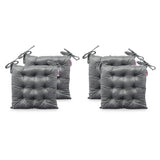 Tufted Velvet Dining Chair Cushion Pads (Set of 4) - NH188013