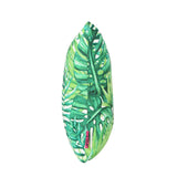 Outdoor Cushion, 17.75" Square, Tropical Palm Fronds, Cream and Green - NH431703