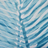 Outdoor Cushion, 17.75" Square, Palm Fronds, White, Teal - NH251703