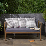 Outdoor Cushion, 17.75" Square, Modern Grid Pattern, Contemporary - NH931703