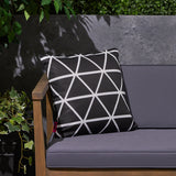 Outdoor Cushion, 17.75" Square, Modern Triangle Pattern, Contemporary - NH041703