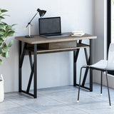 Modern Industrial Iron Frame Writing Desk with Drawer - NH687703