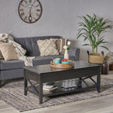 Luke Farmhouse Faux Wood Lift Top Coffee Table - NH290803