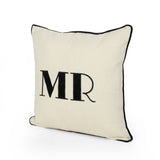 Modern Fabric MR and MRS Pillow Covers (Set of 2) - NH295113