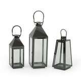 Modern Stainless Steel Lantern Set - NH761213