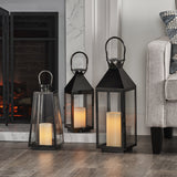 Modern Stainless Steel Lantern Set - NH761213