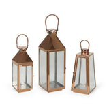 Modern Stainless Steel Lantern Set - NH761213