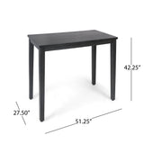 Contemporary Acacia Wood Bar Height Table - NH039803