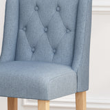 Button Tufted Fabric Wingback Counterstool (Set of 2) - NH792113