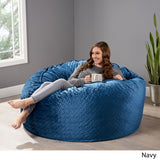 Glam 4 Foot Velvet Quilt Patterned Beanbag - NH227903