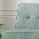 Modern Fabric Settee with Hair Pin Legs - NH356703