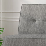 Modern Fabric Settee with Hair Pin Legs - NH356703