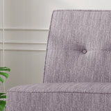 Modern Fabric Settee with Hair Pin Legs - NH356703