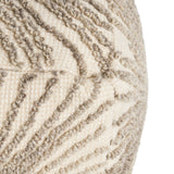 Boho Wool and Cotton Ottoman Pouf - NH023903