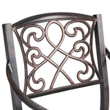 Outdoor 28" Aluminum Barstool (Set of 2), Copper Finish - NH938803