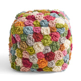 Boho Wool Ottoman Pouf - NH733903