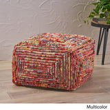 Boho Wool Ottoman Pouf - NH233903